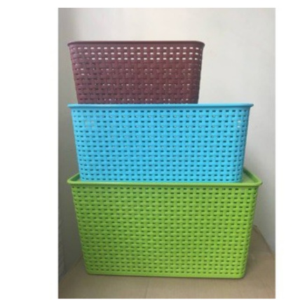 Rổ đan có nắp nhựa VIệt Nhật 3 Size -MS-3386+3387+3388