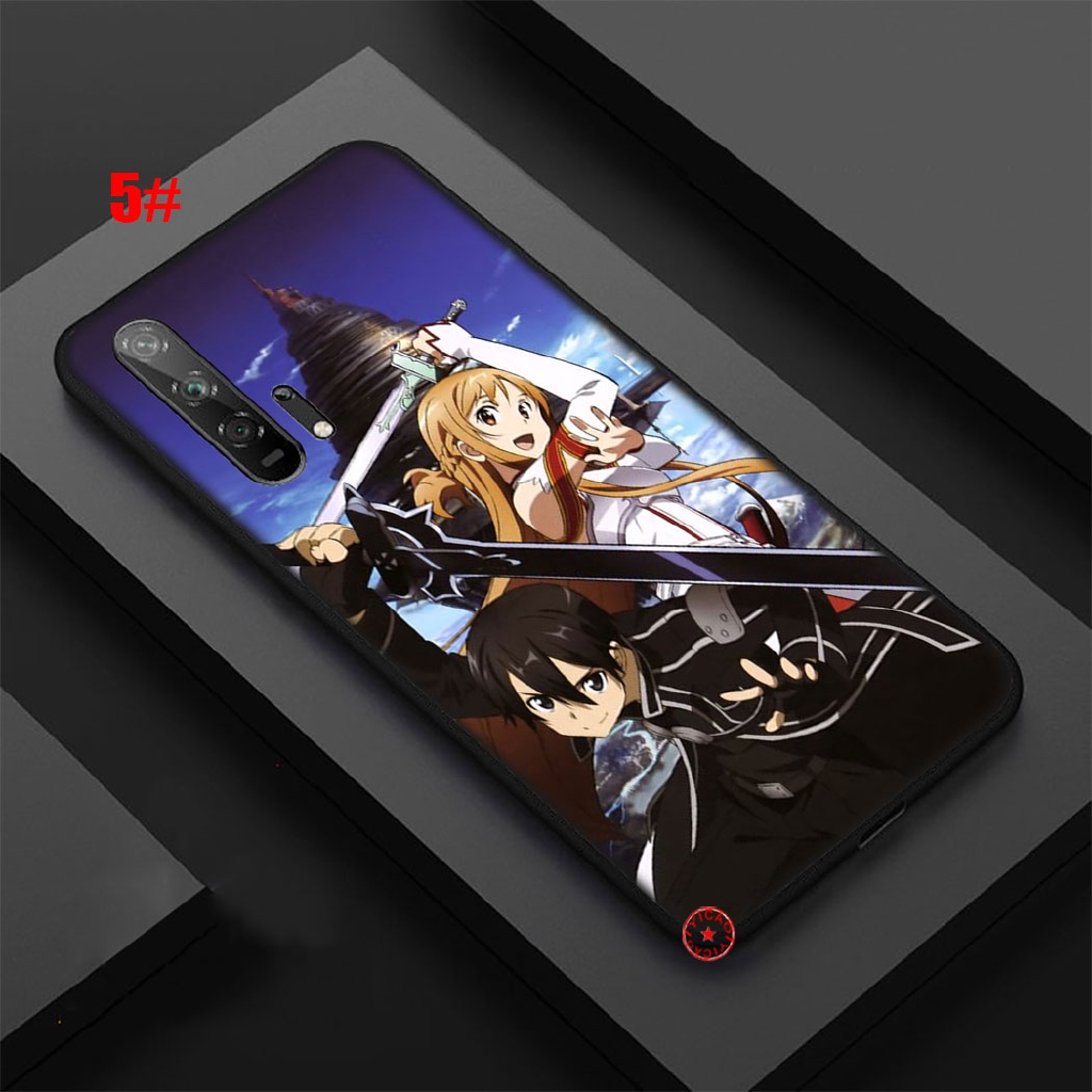 Ốp Lưng Mềm In Hình Sword Art Online Cho Huawei Honor View 20 Note 10 8 Lite 8a 8x 8c 7a 7c 7x