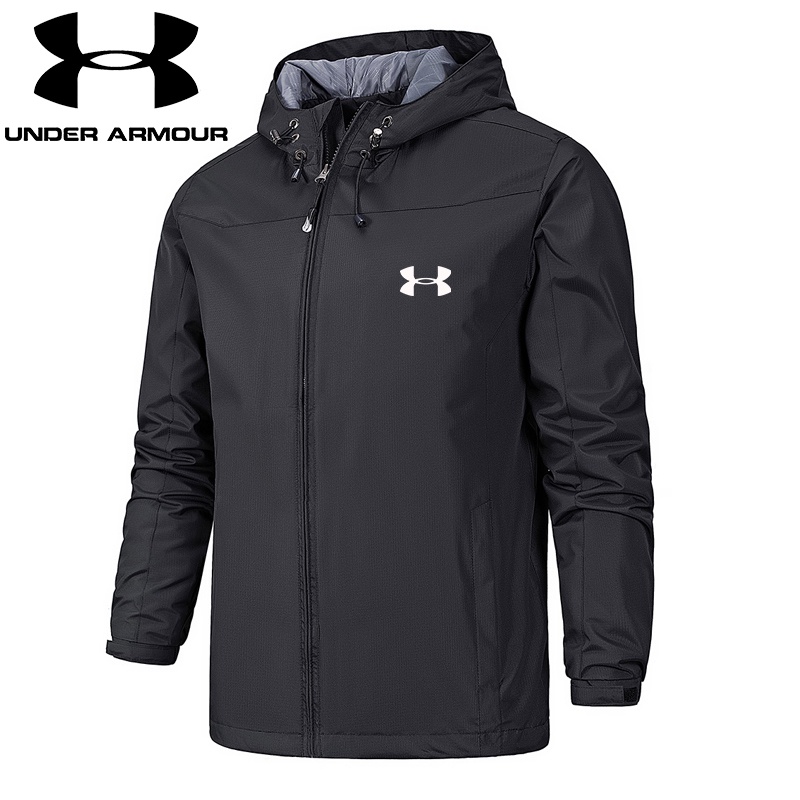 ⭐S-5xl quần áo⭐Áo khoác Under Armour có mũ trùm đầu chống thấm nước thời trang xuân thu cho bé trai