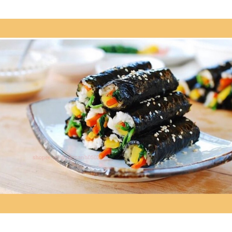 Rong Biển Cuộn Cơm Hàn Quốc K-WOOK 100 Lá 240g – Lá Rong Biển Cuốn Làm Kimbap, Sushi Nhập Khẩu Chính Hãng