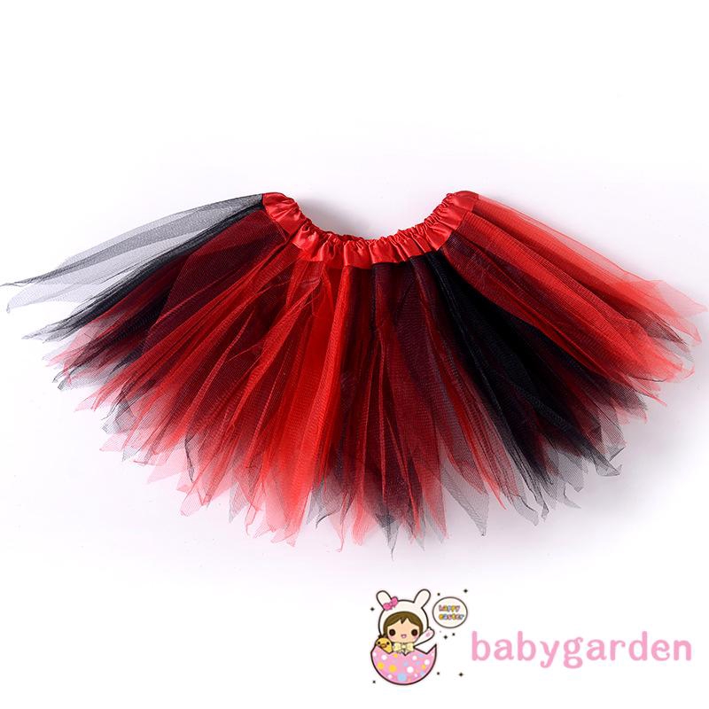 ღ♛ღBaby Girls Rainbow Mesh Triangle Many Layers Dance Skirt