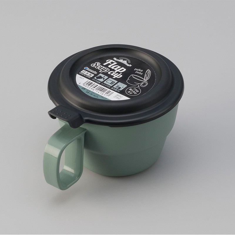 [Hỏa Tốc HN] Cốc súp có nắp đậy 300ml màu xanh Nội địa Nhật Bản