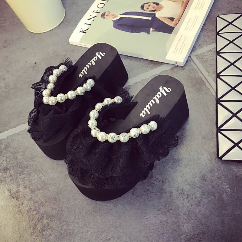 Giày Sandal Đế Xuồng Mềm Dây Vàng Phong Cách Mới