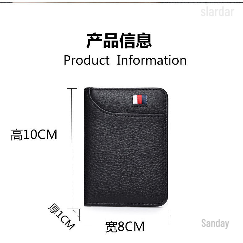 Ví Da Siêu Mỏng Đựng Thẻ / Bằng Lái Xe / Bằng Lái Xe Cỡ Lớn Đa Năng Cho Nam Giá Đỡ