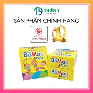 Bổ máu Paris, bổ sung sắt, acid folic, b12, giảm nguy cơ thiếu máu, hộp 20 ống – Thiên Y Pharmacy