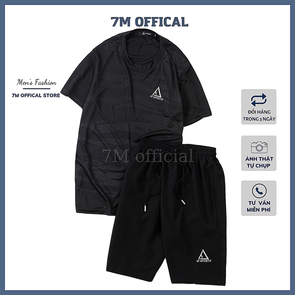 Bộ thể thao nam _M7_bộ quần áo thể thao nam chất thun co giãn mã AB