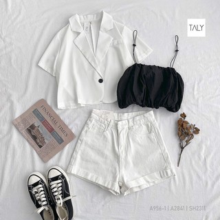 Short kaki trơn TALY SH2311