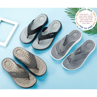 Giày dép crocs - dép xỏ ngón nhựa crocs reviva cho nam chống thấm nước, chống trơn trượt, chống hôi chân, hàng nhà máy