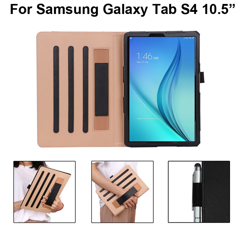 Bao Da Máy Tính Bảng Tích Hợp Giá Đỡ Cho Samsung Galaxy Tab S4 10.5 Sm-t835 T830