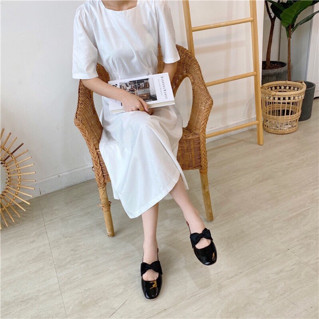 Giày nơ tiểu thư phong cách vintage | BigBuy360 - bigbuy360.vn