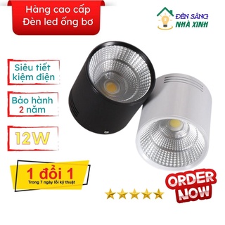 Đèn led ống bơ chính hãng Minh Đức công suất 12W hàng cao cấp, thân dài BH 2 năm