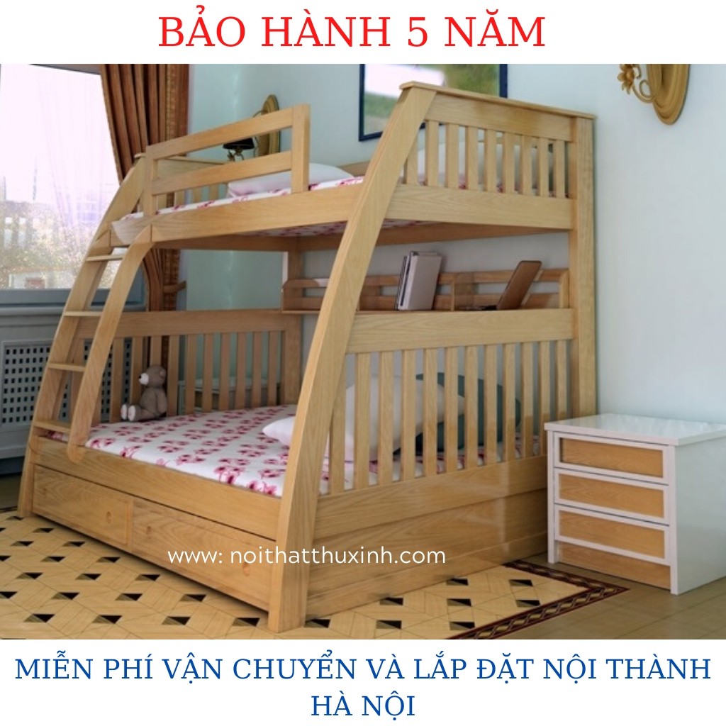 Giường tầng cho bé màu hồng mẫu giường tầng đẹp cho bé gái