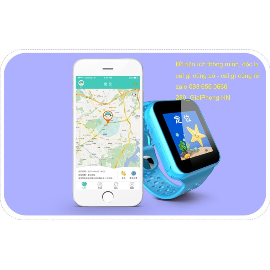 Đồng hồ định vị GPS  Q12, lắp sim, camera, đồng hồ thông minh cho bé chống lạc, bản Tiếng Anh