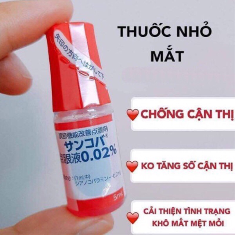 Nhỏ mắt cận sancoban 5ml nhật bản