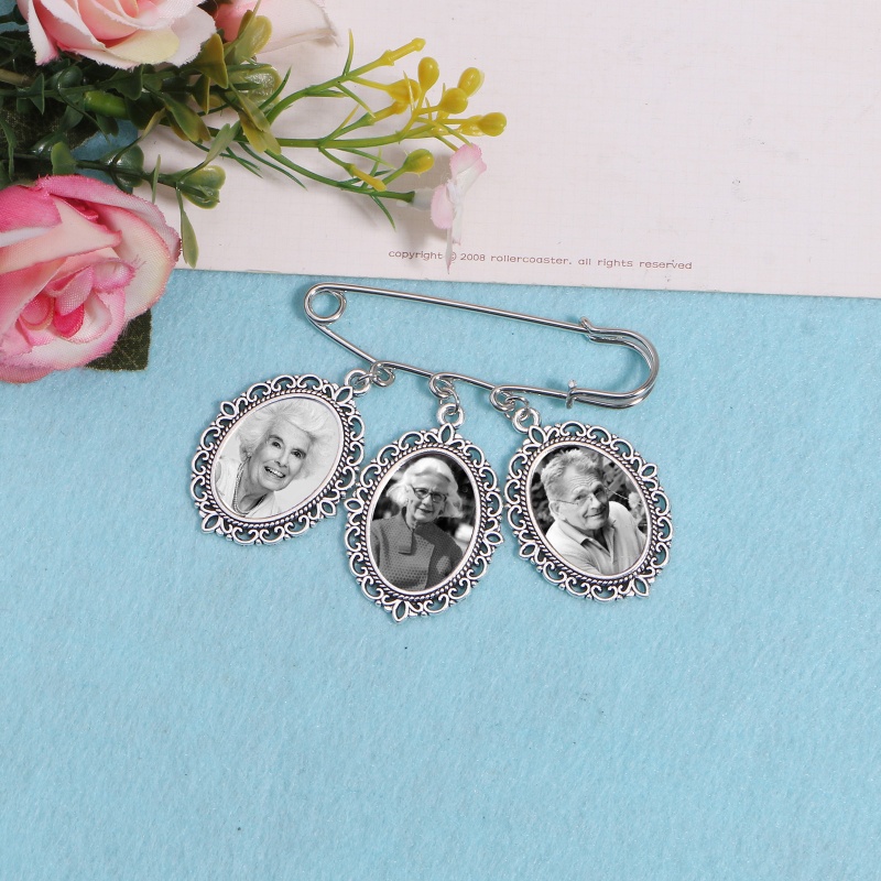 Khung Ảnh Cưới Bằng Kính Cabochon Hình Oval Phối Ren Độc Đáo Diy