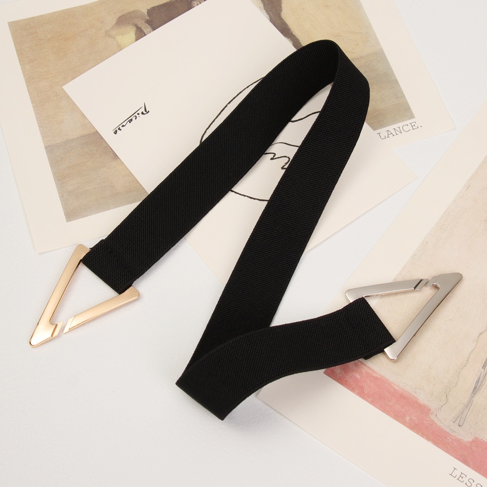 Dây Thắt Lưng Co Giãn Hình Tam Giác Có Thể Điều Chỉnh Thời Trang Cho Nữ