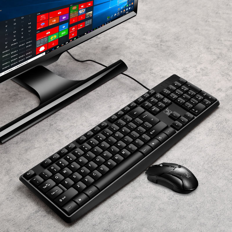 Bộ Chuột Và Bàn Phím Họa Tiết Da Báo Có Dây Cho Laptop Máy Tính Để Bàn | BigBuy360 - bigbuy360.vn