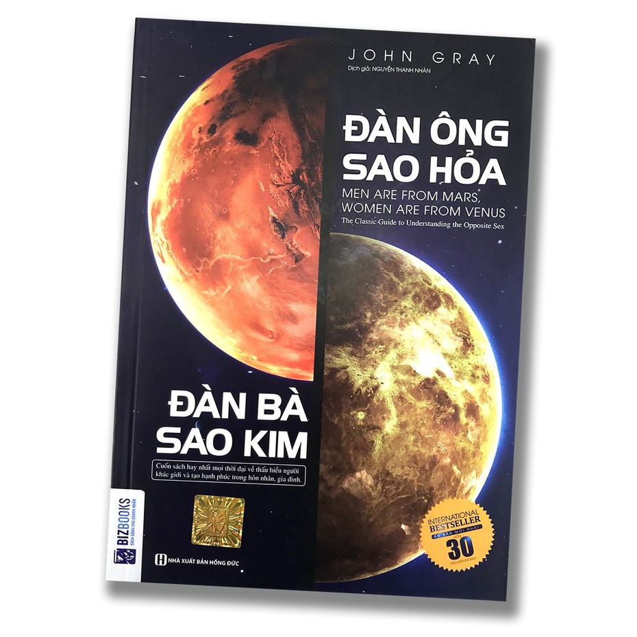 Sách Đàn ông sao hỏa đàn bà sao kim (International) Tặng Bookmark + Audiobooks