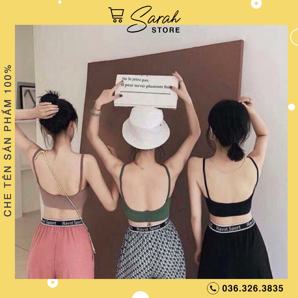 Áo Bra Chữ U Cotton Đa Năng Hở Lưng Khoét Lưng Mẫu Mới Hàng Xuất Nhật 367