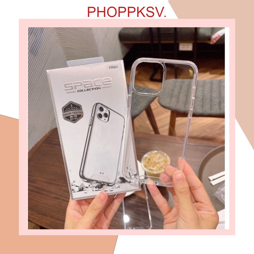 Ốp Lưng ip Trong Space Viền Dẻo Chống Sốc Không Ố Màu Có Từ ip 7plus/8plus/x/xs/xsmax/11/12/13/promax - SHOPPKSV.