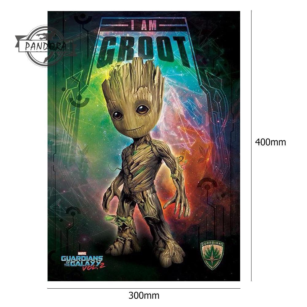 Tranh đính trang trí in hình Guardians of the Galaxy 5D DIY