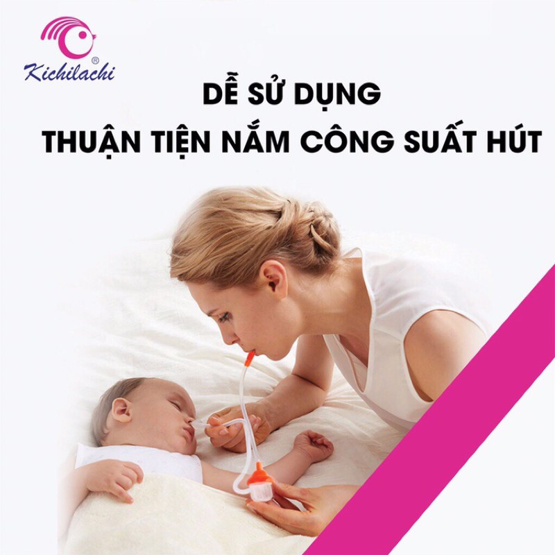 Hút mũi Kichilachi kèm dụng cụ gắp gỉ mũi