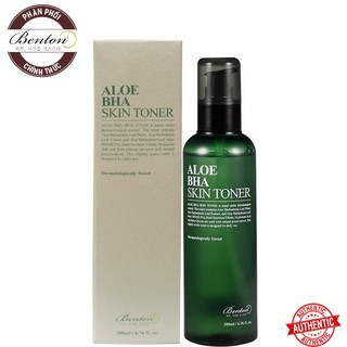 [Mã giảm giá] Nước Hoa Hồng Dưỡng Cân Bằng, Dưỡng Ẩm, Loại Bỏ Da Chết Chiết Xuất lô Hội Benton Aloe BHA Skin Toner