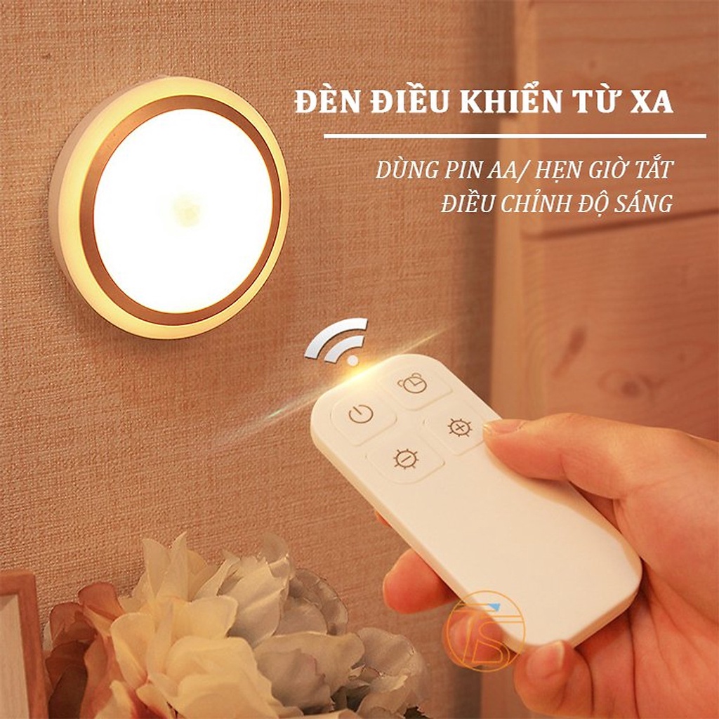 Đèn Led Cao Cấp Điều Khiển Từ Xa Hình Tròn Xài Pin Kiểu Dáng Sang Trọng Dùng Thắp Sáng, Trang Trí.