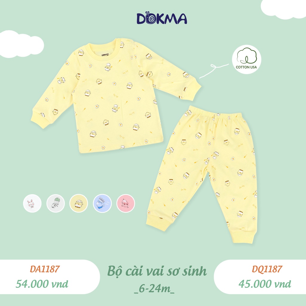 6-24M Bộ cài vai dài tay Dokma DB815