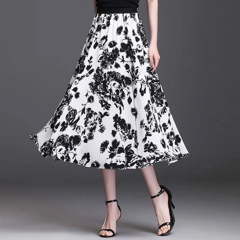 Chân Váy Chữ A Dáng Ôm Dài Vừa Vặn Với Dây Thun Co Giãn Cá Tính Thời Trang