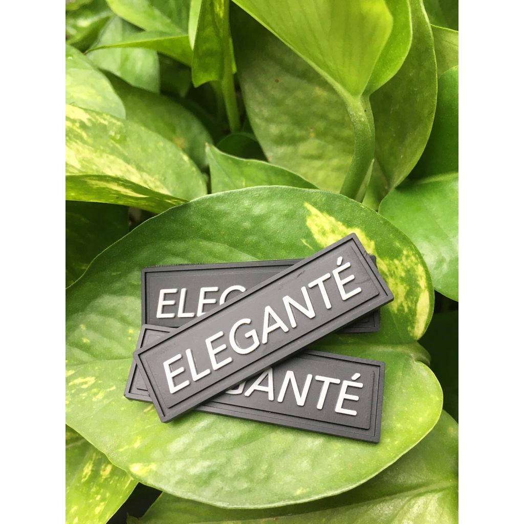 Tem cao su hình chữ nhật, nhận làm tem cao su chất lượng giá rẻ may quần áo