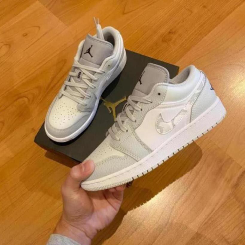 Giày thể thao Air Jordan 1 Low White Camo cổ thấp ảnh thật 100% | BigBuy360 - bigbuy360.vn
