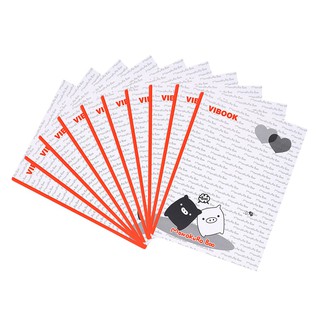 Combo 10 Quyển Tập Vibook Happy "Mono Kuro Boo" (96 Trang) - Mẫu Ngẫu Nhiên