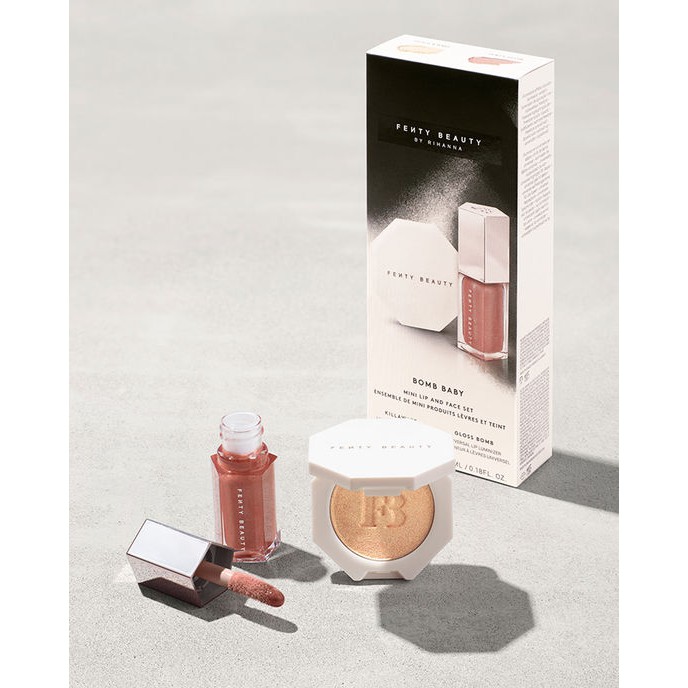 Set highlighter Fenty Beauty Bomb Baby Mini lip and face set