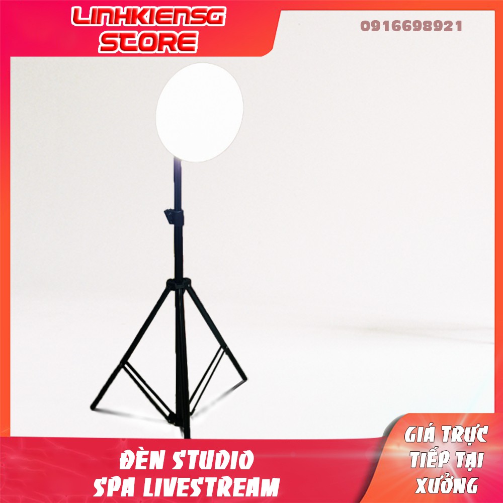 Đèn Studio , livestream , spa , live Led ufo 50w,chuôi e27 ,chân đứng 2m