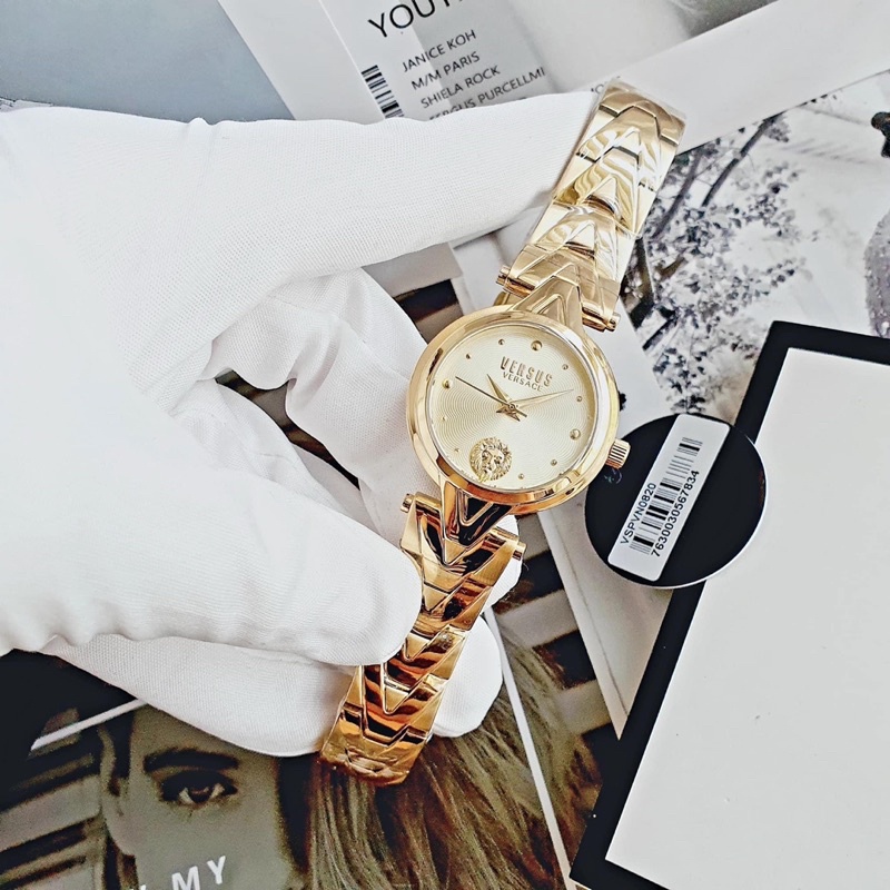 Đồng hồ nữ Versus dây thép, kích thước 30m