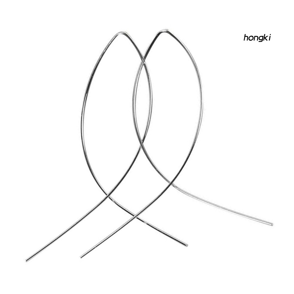 HANDMADE Hoa Tai Dáng Dài Hình Chữ Thập Thời Trang Dành Cho Nữ