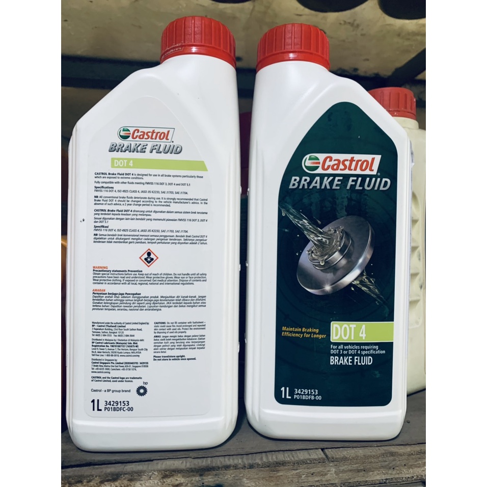 Dầu phanh, dầu thắng xe ô tô Castrol brake Fluid Dot 4  Lon 1L