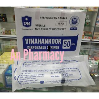 Hộp 25 bơm tiêm 50ml vinahankook