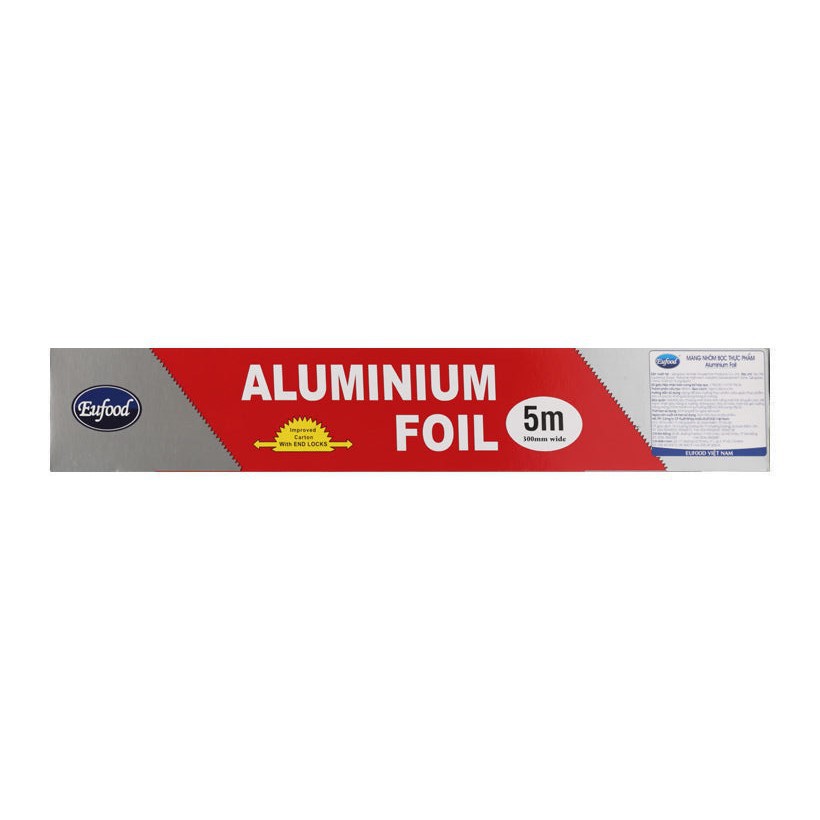 Giấy Bạc Nướng Thực Phẩm Cao cấp Eufood Aluminum Foil 30cm x 5m