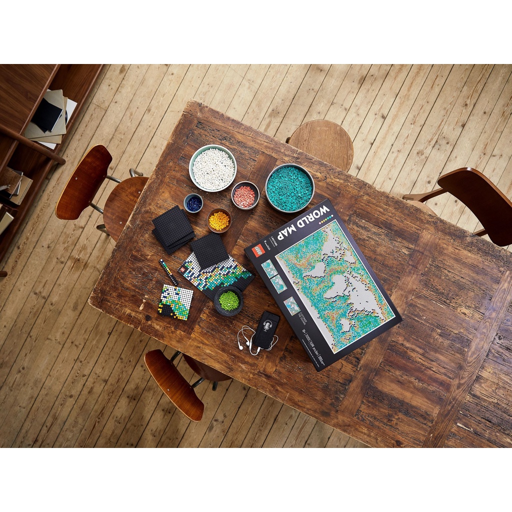 31203 Đồ chơi lắp ráp Iego Art Miscellaneous World Map - đồ chơi xếp hình