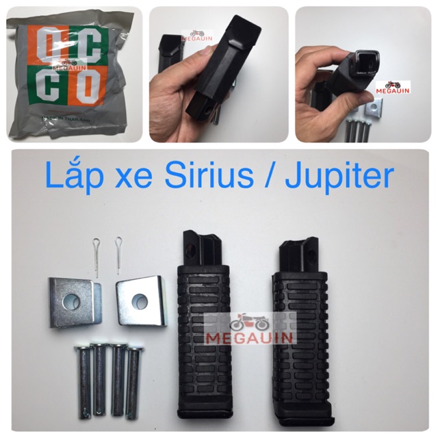 Để chân cao su gác chân sau Sirius / Jupiter