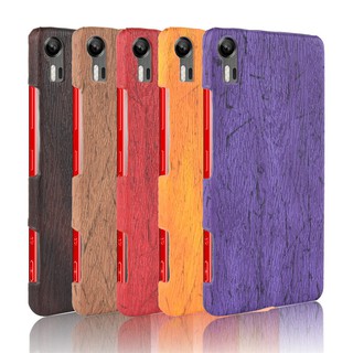 Ốp Lưng Da Họa Tiết Vân Gỗ Thời Trang Cho Điện Thoại Lenovo Z90 Vibe Shot