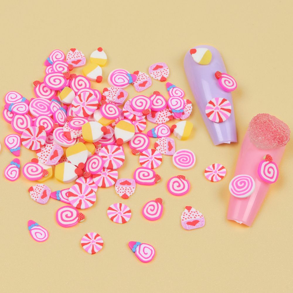 [Hàng mới về] Phụ kiện trang trí móng bằng đất sét mềm họa tiết trái tim 3D chủ đề halloween trang trí diy dành cho nữ