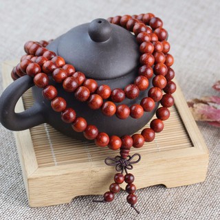Vòng gỗ đàn hương đỏ 108 hạt 8ly