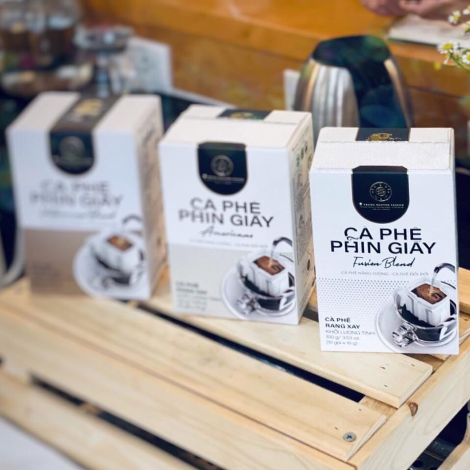 Cà phê Phin Giấy Trung Nguyên - 3 hương vị Americano & Vietnamese Blend & Fusion Blend