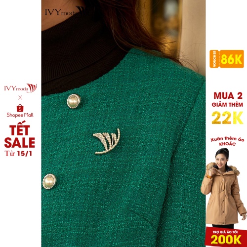 [NHẬP WABRTL5 GIẢM 10% TỐI ĐA 50K ĐH 250K ]Ghim cài áo logo IVY moda MS 84A1349