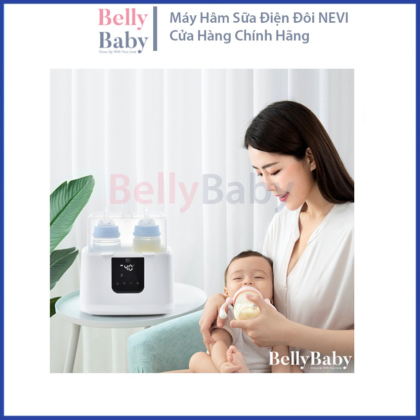 Máy Hâm Sữa Tiệt Trùng Điện Đôi NEVI Đa Chức Năng Công Nghệ Châu ÂU Tiên Tiến Nhất - BellyBaby
