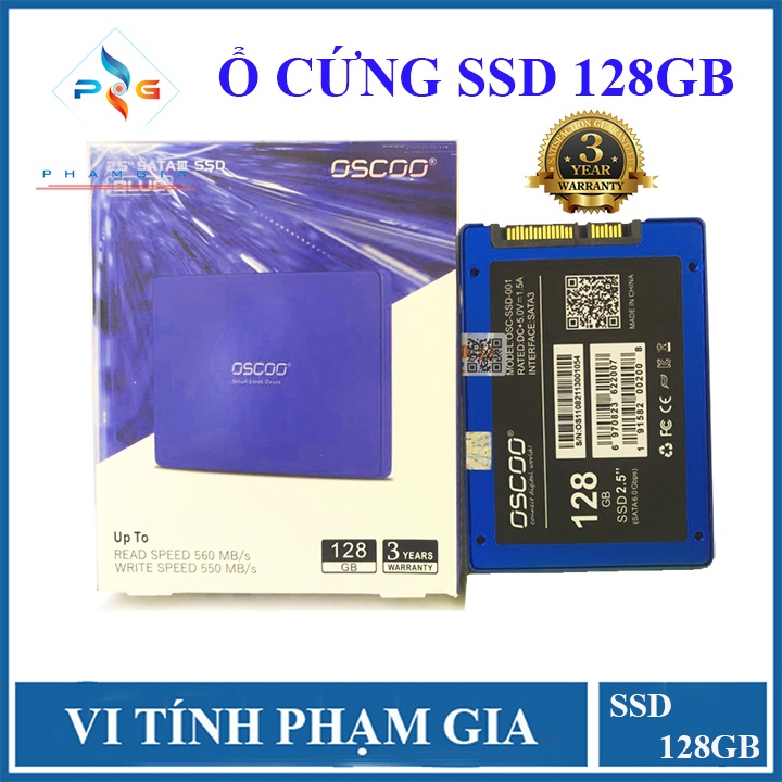 Ổ cứng SSD 128Gb OSCOO Chính Hãng chuẩn SATA III 6Gb/s