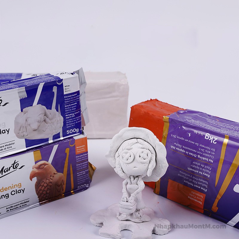 Đất sét tự khô | Đất nặn | Handmade DIY| Tạo hình | Điêu khắc | Mont Marte Air Dry Clay 500g 2kg